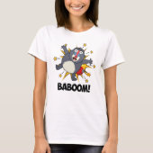 Baboom Funny Exploding Baboon Pun T-Shirt (Vorderseite)