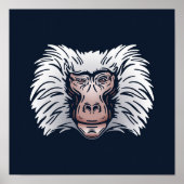 Baboon African Print | Baboon Animal Print Poster (Vorne)