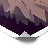 Baboon Art Print Poster (Ecke)