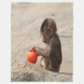 Baboon Baby Fleecedecke (Vorderseite)