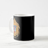 Baboon Face Halloween Beängstigender Baboon-Affe Kaffeetasse (Vorderseite Links)
