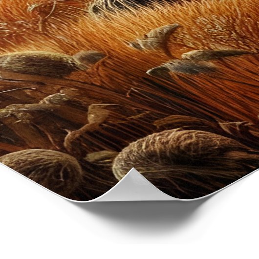 Baboon Family Wiedersehen: Ein harmonisches Feld Poster (Ecke)