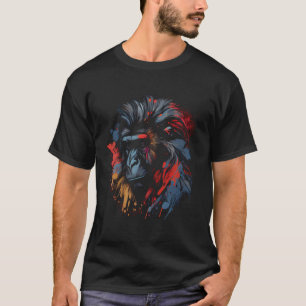 Baboon farbenfrohe Affe Lieblingstierklettern T-Shirt