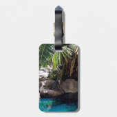 Baboon im Paradies, Gepäckmarke Gepäckanhänger (Rückseite vertikal)