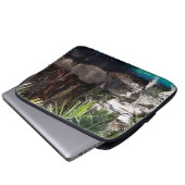 Baboon im Paradies, Laptop-Sieb Laptopschutzhülle (Vorne Knopf)