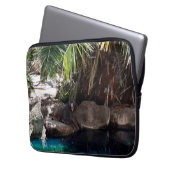Baboon im Paradies, Laptop-Sieb Laptopschutzhülle (Vorderseite Links)