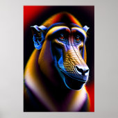 Baboon - Leinwand Art Print Poster (Vorne)