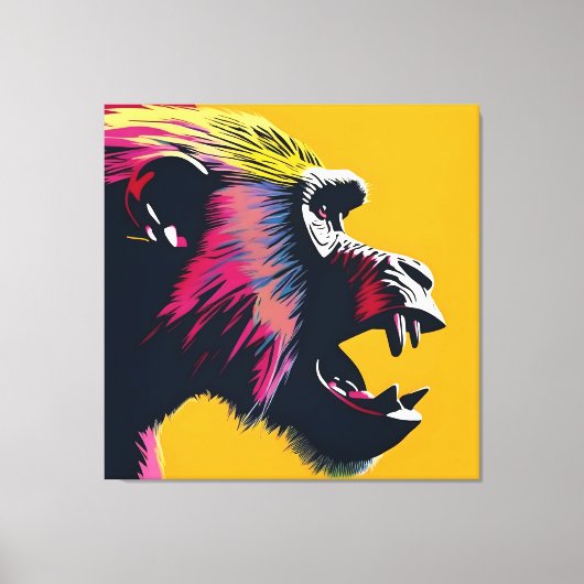 Baboon Leinwanddruck (Vorderseite)