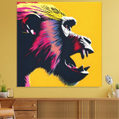 Baboon Leinwanddruck (Insitu (Wohnzimmer))