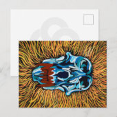 Baboon Lion Postkarte (Vorne/Hinten)