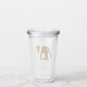 Baboon monkey art acryltrinkbecher (Rückseite)