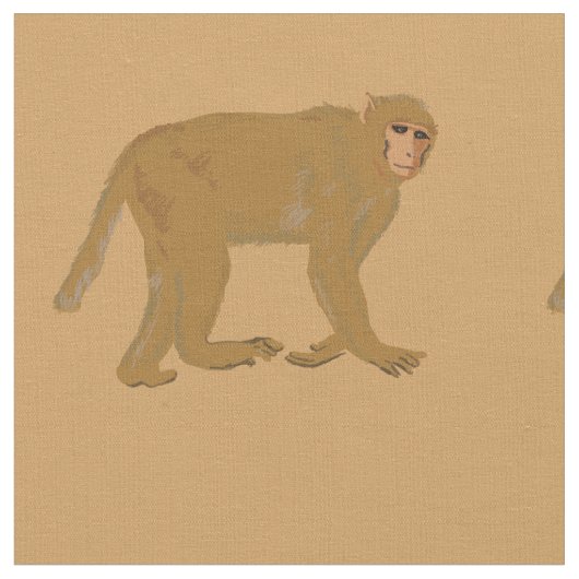 Baboon Monkey Art  Stoff (Nahaufnahme)