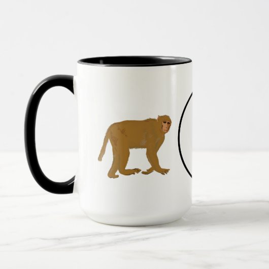 Baboon Monkey Art Tasse (Links)