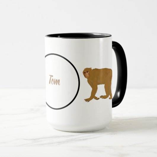 Baboon Monkey Art Tasse (VorderseiteRechts)