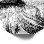 Baboon Monkey Jungle Safari Poster (Ecke)