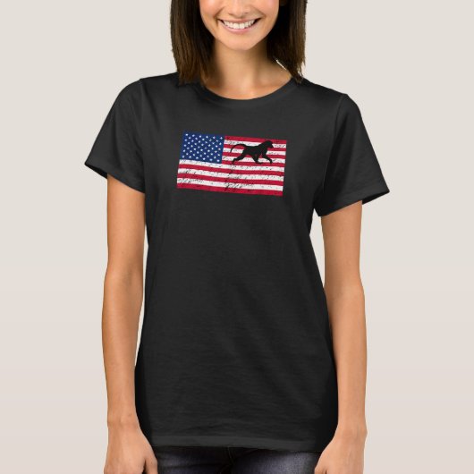 Baboon Patriotic American Flag T-Shirt (Vorderseite)