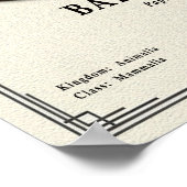 Baboon Zoology Series Poster (Ecke)