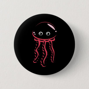 Babt Jellyfish Lächeln Kostüme Süße Tier Hallowe Button