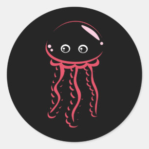 Babt Jellyfish Lächeln Kostüme Süße Tier Hallowe Runder Aufkleber