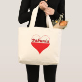 Babunia Polnisches Herz Jumbo Stoffbeutel (Vorderseite (Produkt))