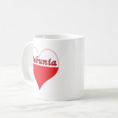 Babunia Polnisches Herz Kaffeetasse (Vorderseite Links)