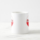 Babunia Polnisches Herz Kaffeetasse (Mittel)