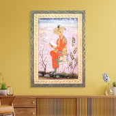 Babur Reading, Mughal Leinwanddruck (Insitu (Wohnzimmer))