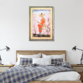 Babur Reading, Mughal Leinwanddruck (Insitu (Schlafzimmer))