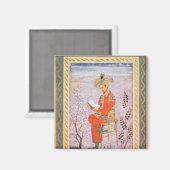 Babur Reading, Mughal Magnet (Vorderseite/Rückseite)