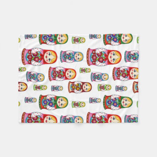 Babushka Baby-Decke Fleecedecke (Vorderseite (Horizontal))