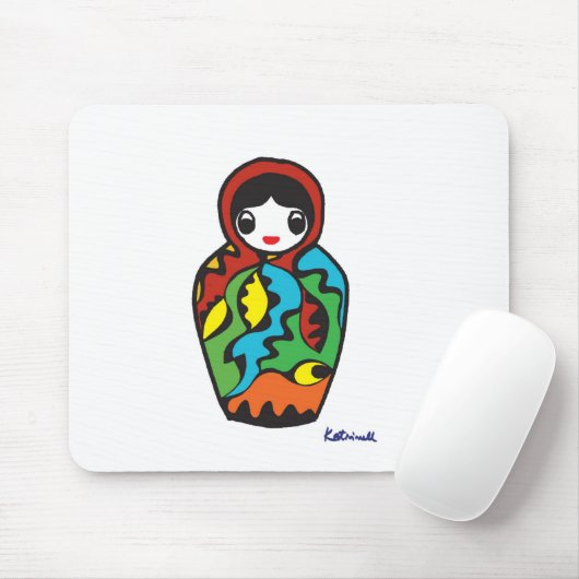 Babushka - Matryoshka Mousepad (Mit Mouse)