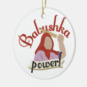 Babushka Power Keramik Ornament (Links)