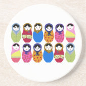 Babushka Puppe Getränkeuntersetzer (Vorne)