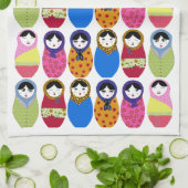 Babushka Puppe Handtuch (Gefaltet)