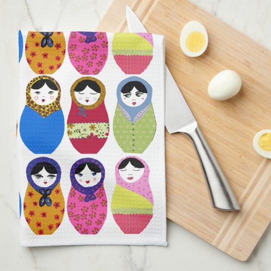 Babushka Puppe Handtuch (Viertel Falte)