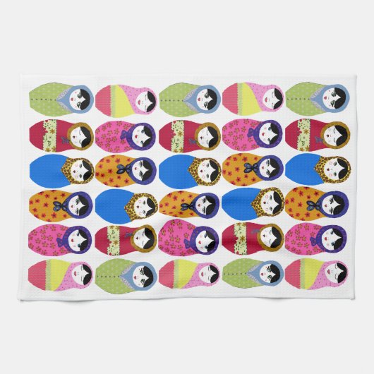 Babushka Puppe Handtuch (Horizontal)
