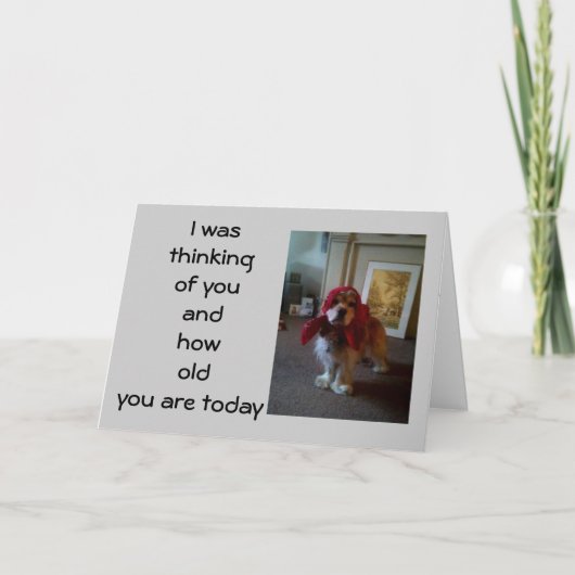 BABUSHKA PUPPY "40." BIRTHDAY WISH KARTE (Vorderseite)