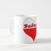 Babusia Polnisches Herz Kaffeetasse (Vorderseite Links)