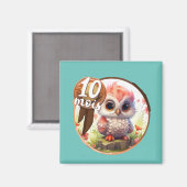 Baby - 10 Monate Magnet (Vorderseite/Rückseite)