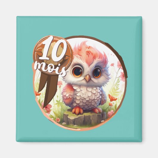 Baby - 10 Monate Magnet (Vorne)