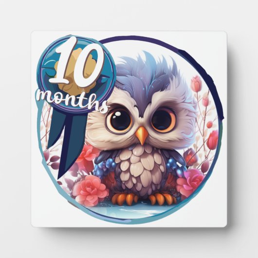 Baby - 10 Months Fotoplatte (Vorderseite)