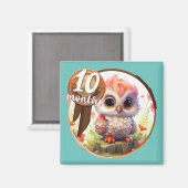 Baby - 10 Months too Magnet (Vorderseite/Rückseite)