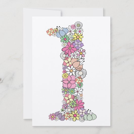 Baby 1. Geburtstag Party Custom Einladung (Vorderseite)