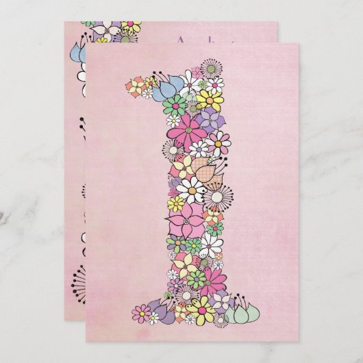 Baby 1. Geburtstag Party individuelle Einladung (Vorne/Hinten)