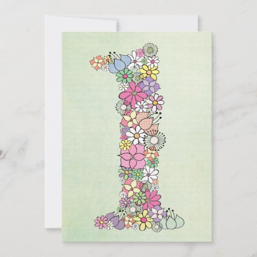 Baby 1. Geburtstag Party individuelle Einladung (Vorderseite)