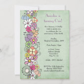 Baby 1. Geburtstag Party individuelle Einladung (Rückseite)