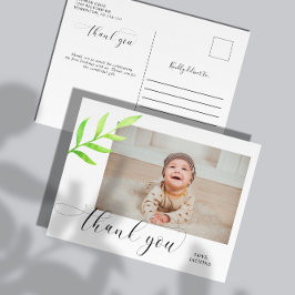 Baby 1. Geburtstag Vielen Dank, Aquarellfarben Swa Postkarte