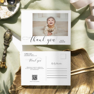 Baby 1. Geburtstag Vielen Dank, dass Sie elegante  Postkarte