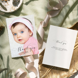 Baby 1. Geburtstag Vielen Dank für die eleganten S Dankeskarte