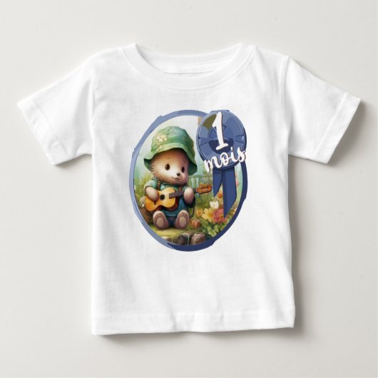 Baby - 1 Monate Baby T-shirt (Vorderseite)